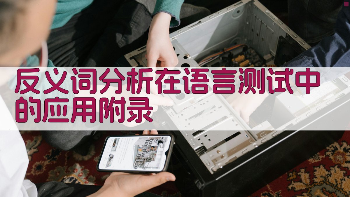 反义词分析在语言测试中的应用 · 附录 图4