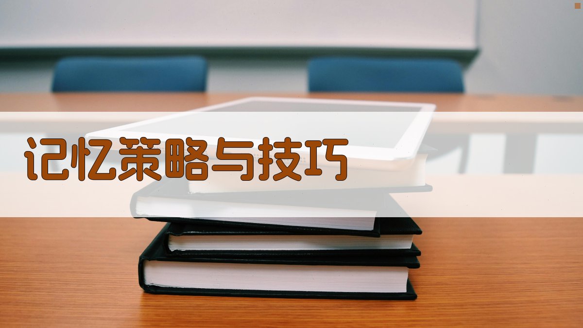 记忆策略与技巧 图3