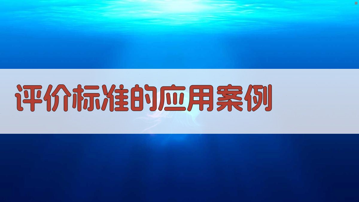 评价标准的应用案例 图4