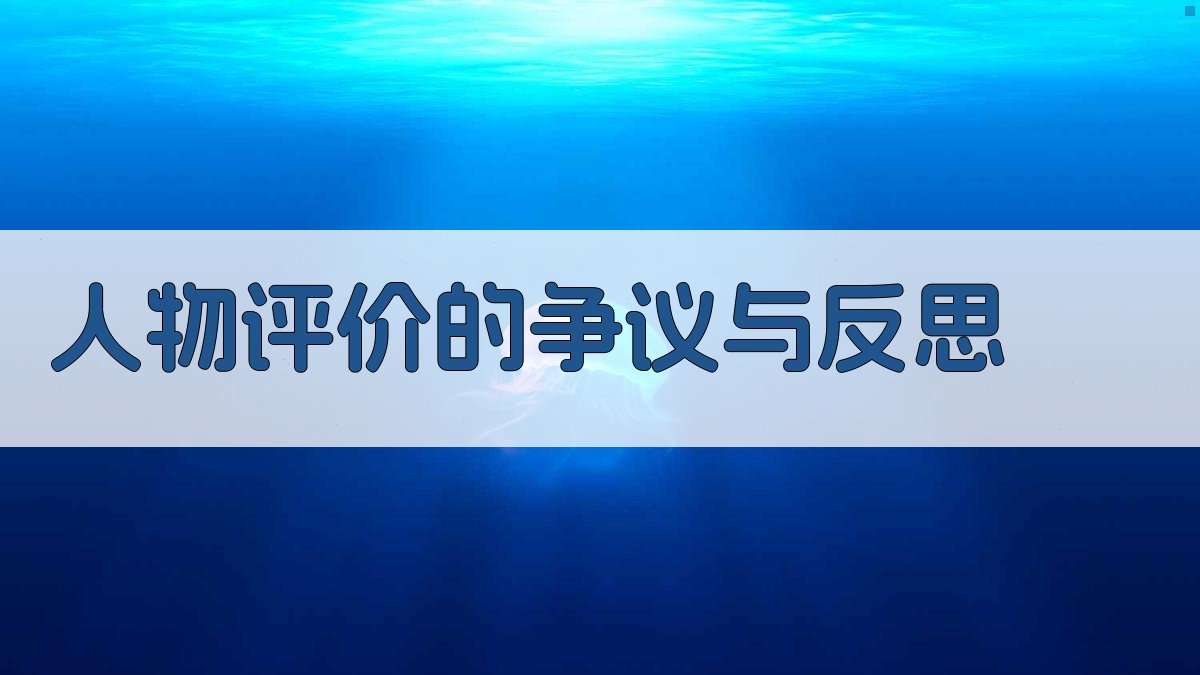人物评价的争议与反思 图3