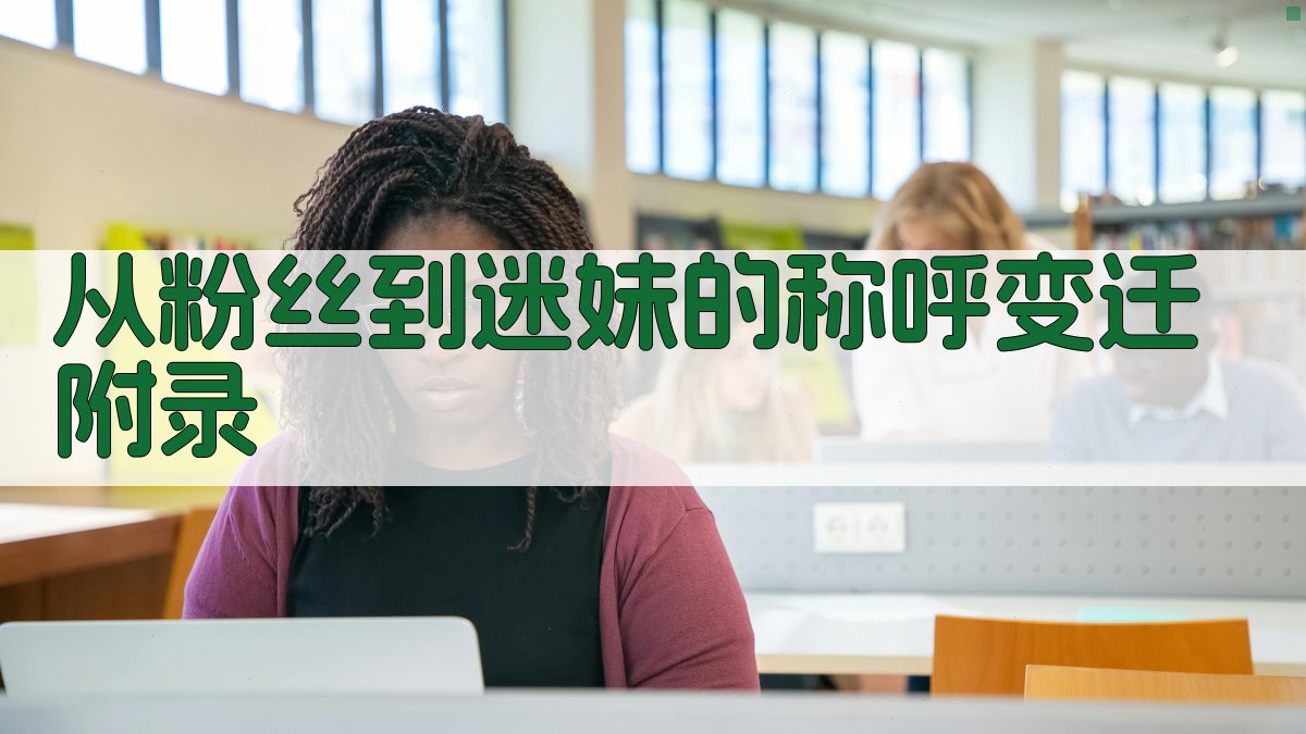 从“粉丝”到“迷妹”的称呼变迁 · 附录 图2