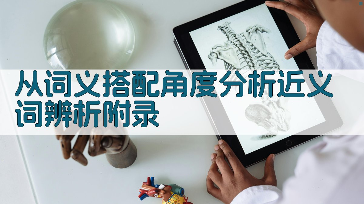 从词义搭配角度分析近义词辨析 · 附录 图3