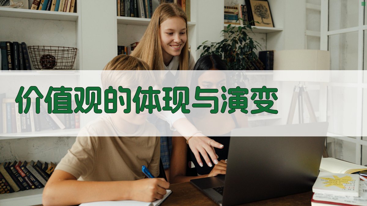 价值观的体现与演变 图4
