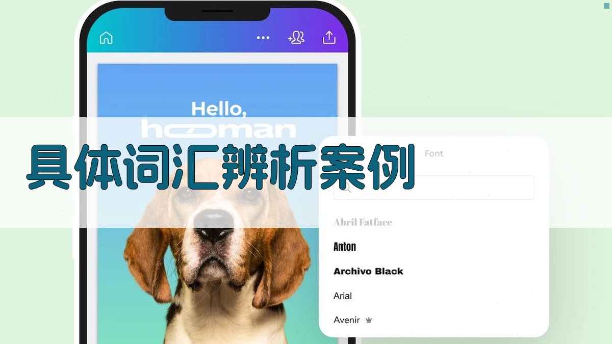 具体词汇辨析案例 图1