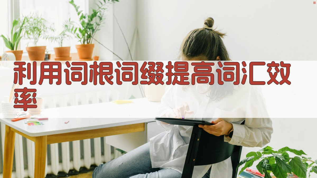利用词根词缀提高词汇效率 图1