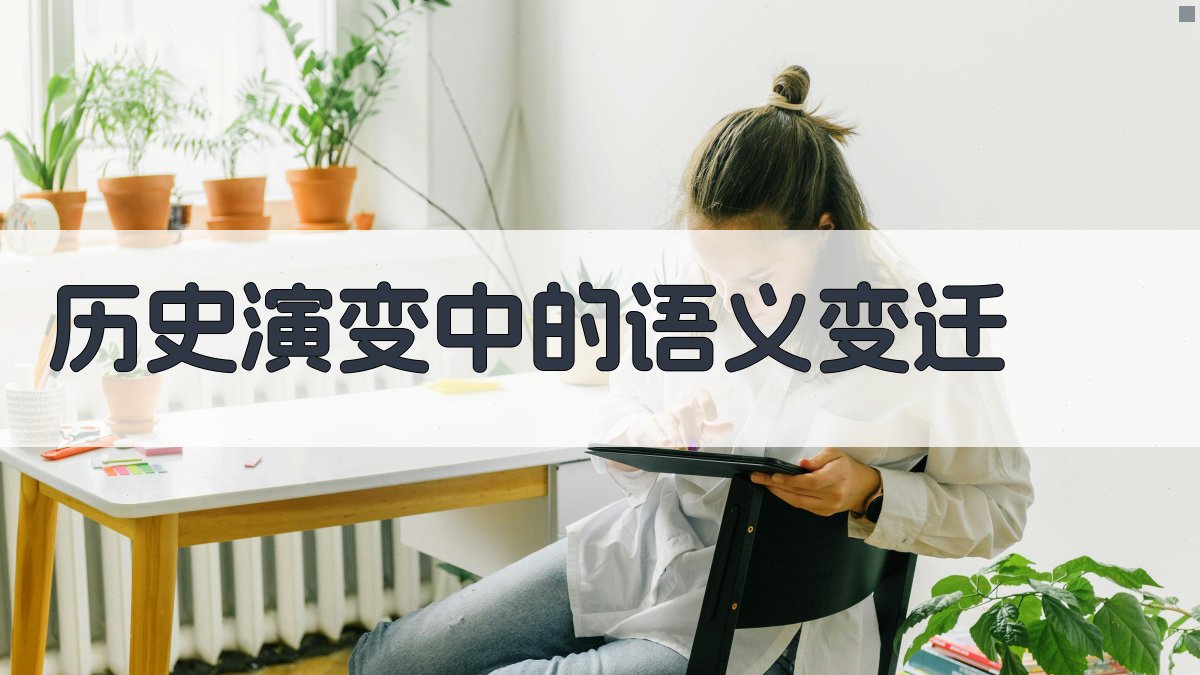 历史演变中的语义变迁 图2