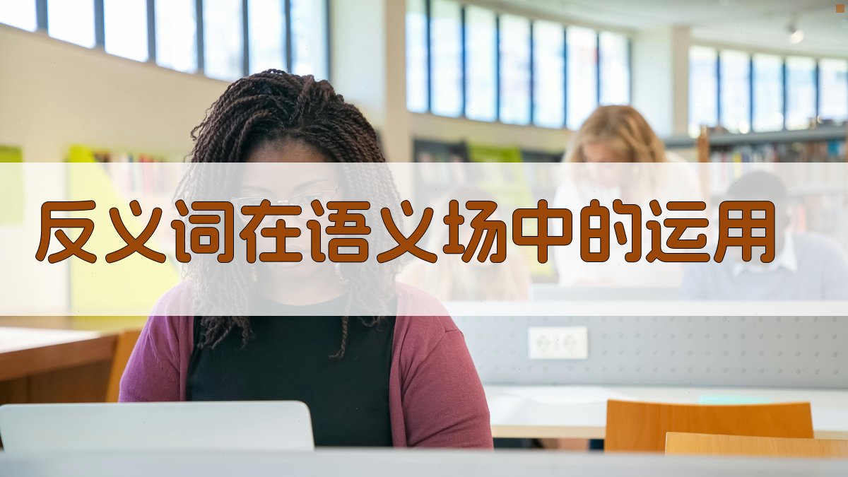 反义词在语义场中的运用 图2