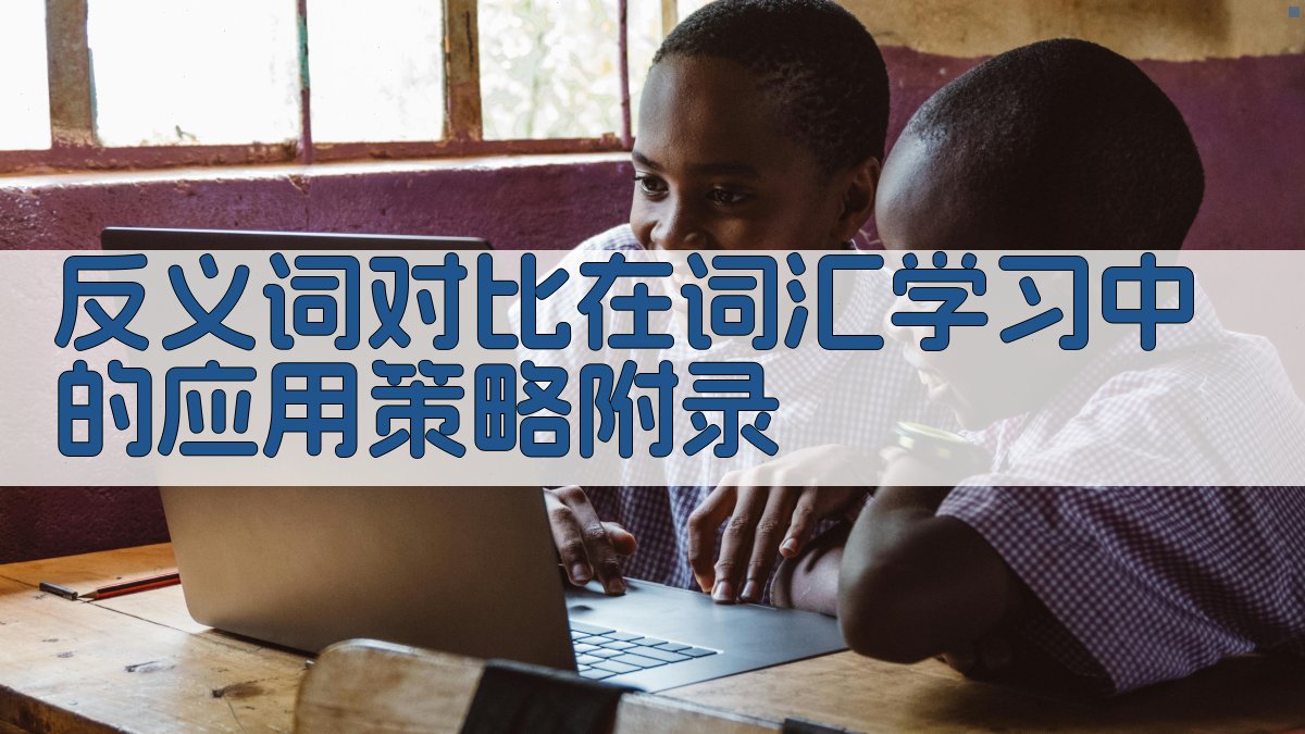 反义词对比在词汇学习中的应用策略 · 附录 图3