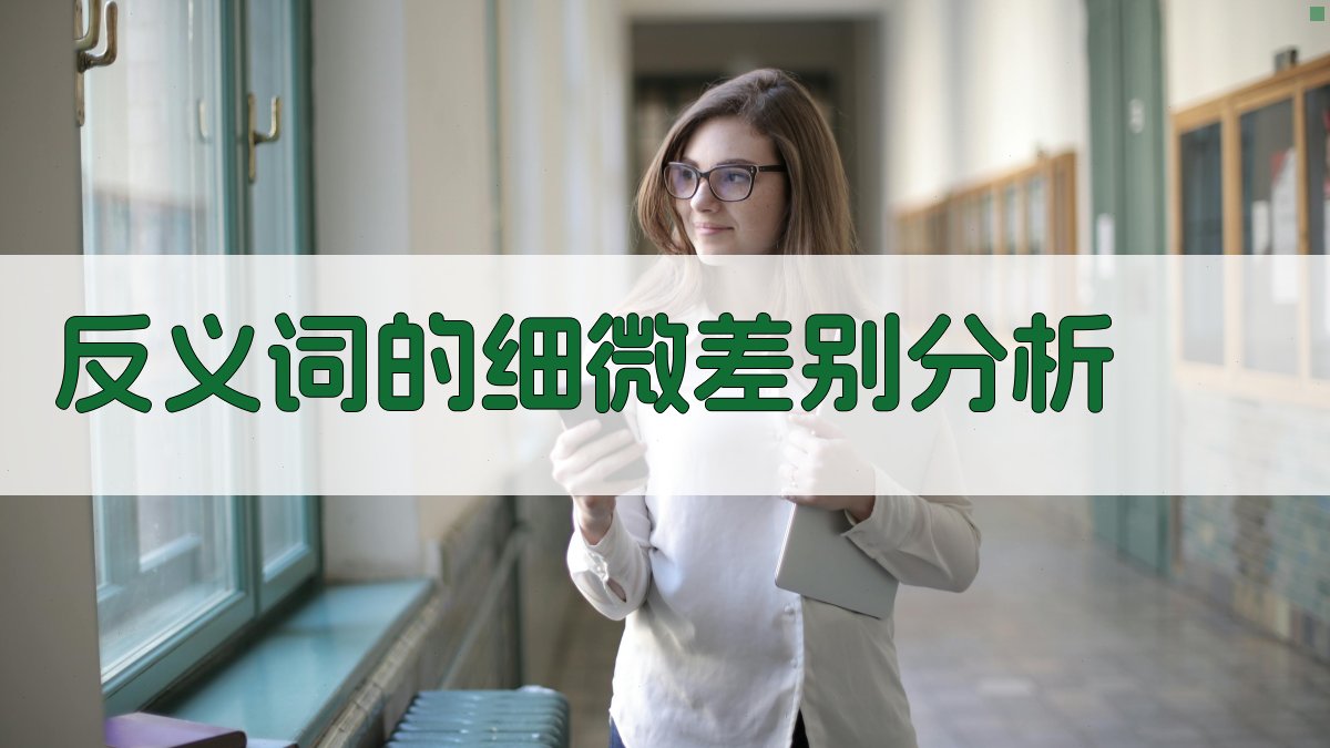 反义词的细微差别分析 图2