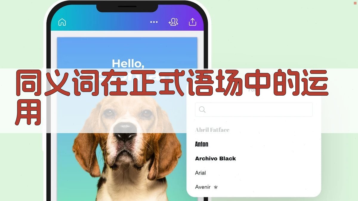 同义词在正式语场中的运用 图2