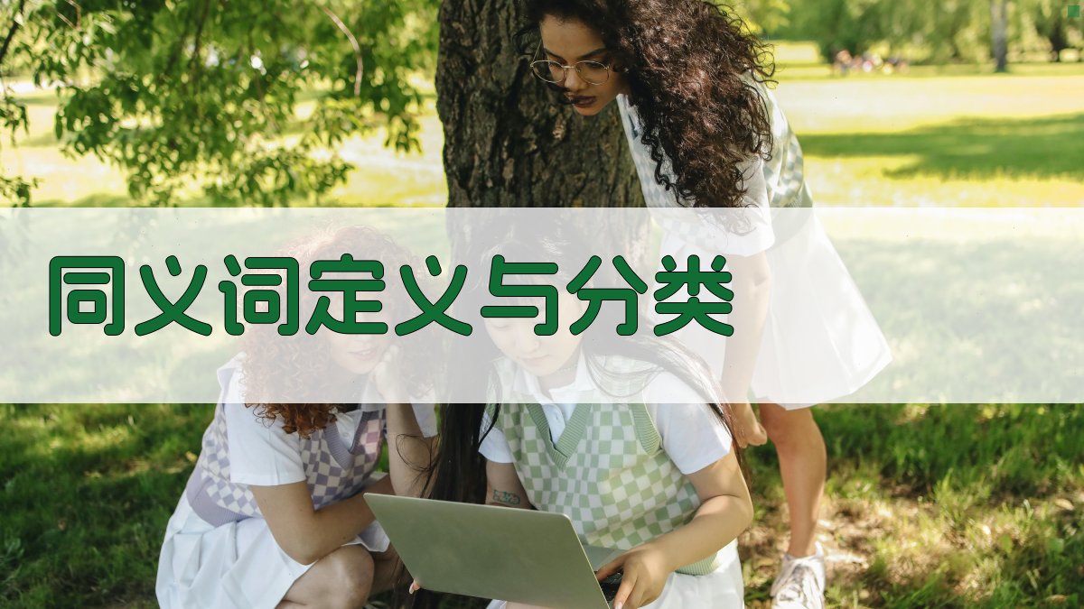 同义词定义与分类 图1