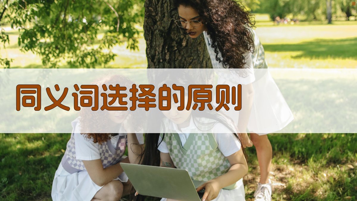 同义词选择的原则 图2