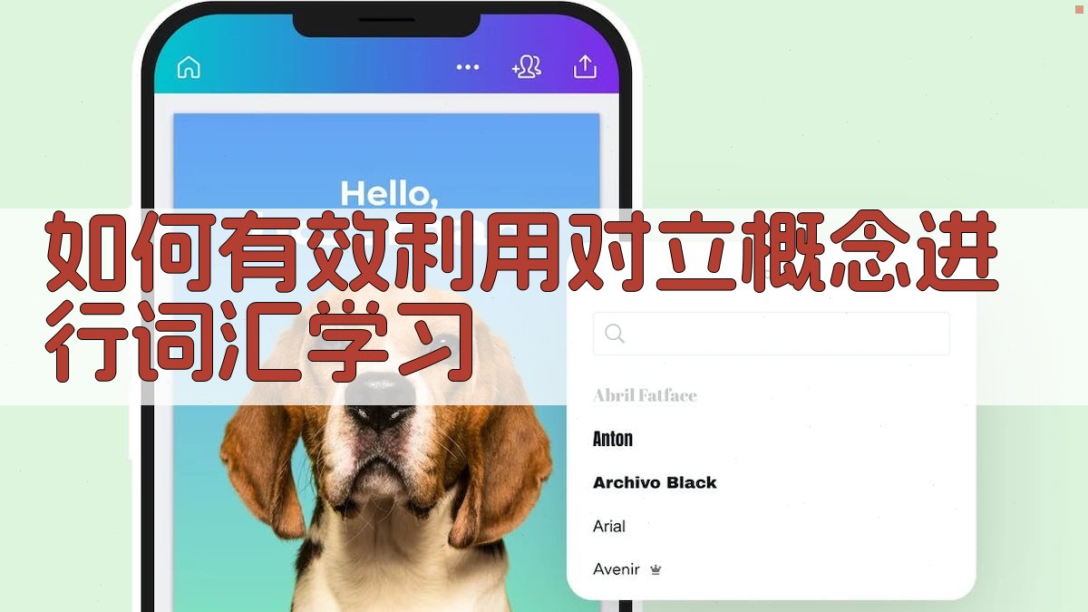 如何有效利用对立概念进行词汇学习 图1