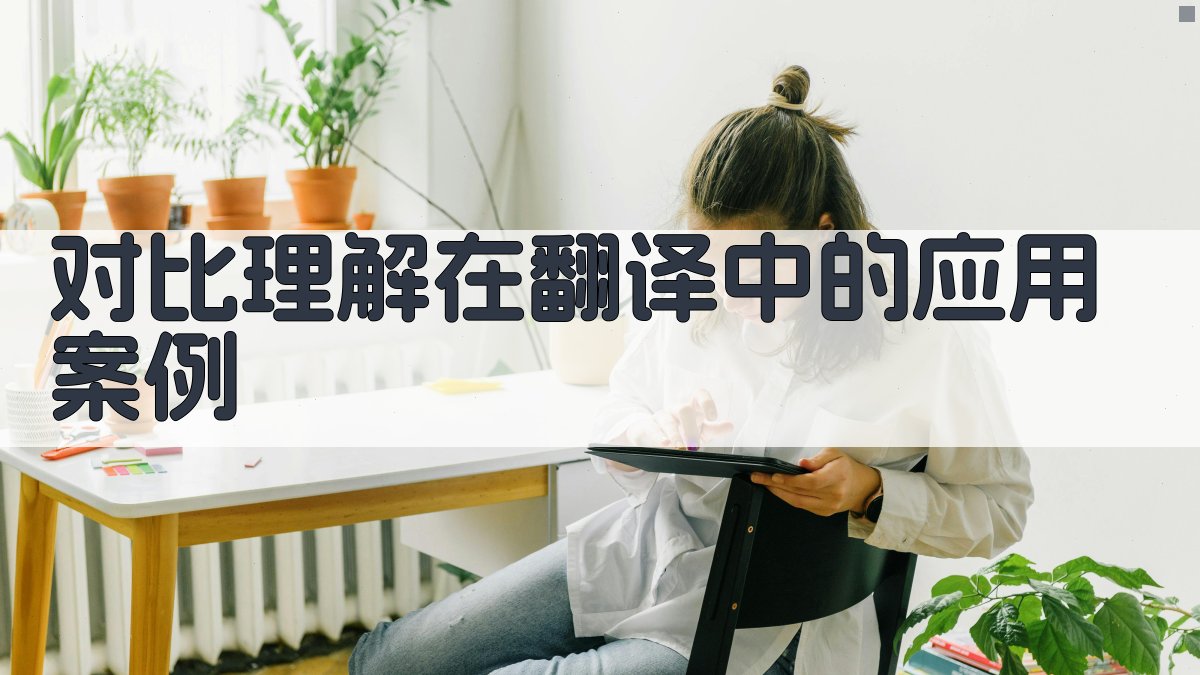 对比理解在翻译中的应用案例 图4