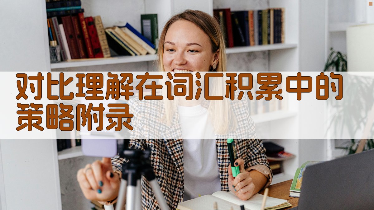 对比理解在词汇积累中的策略 · 附录 图5