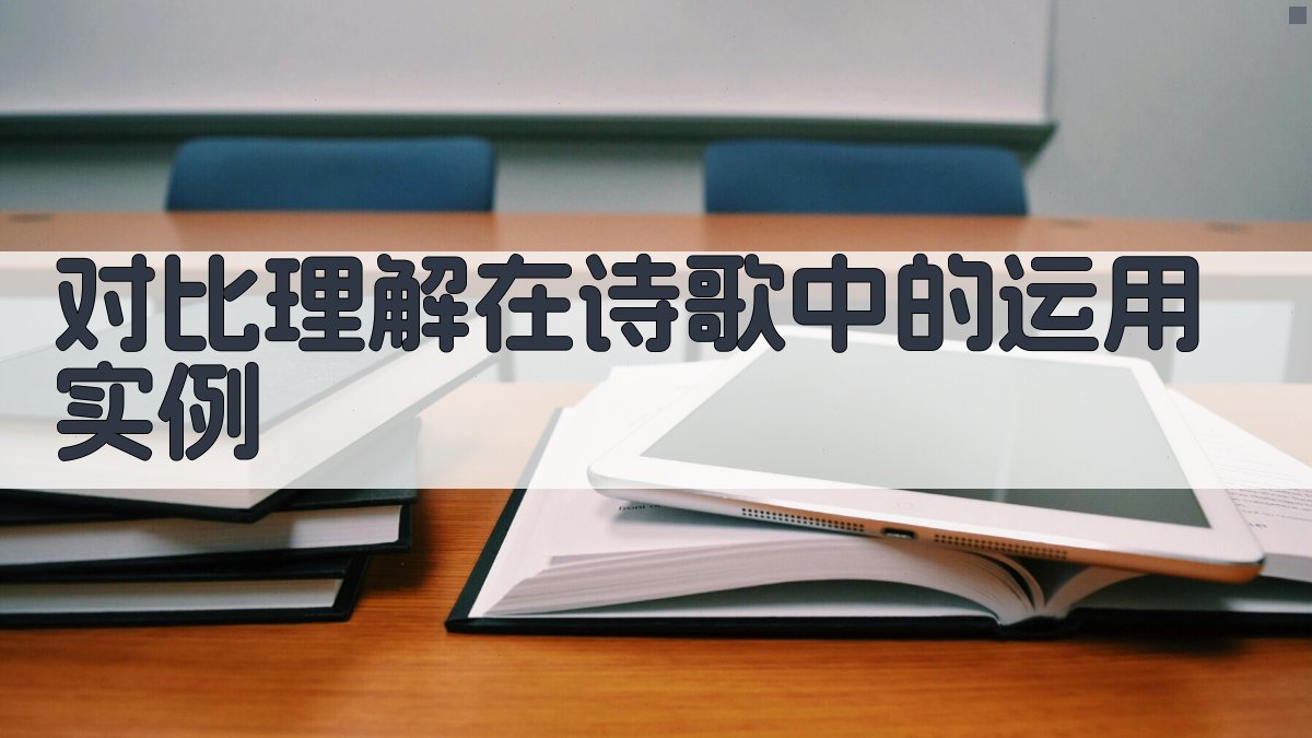 对比理解在诗歌中的运用实例 图2