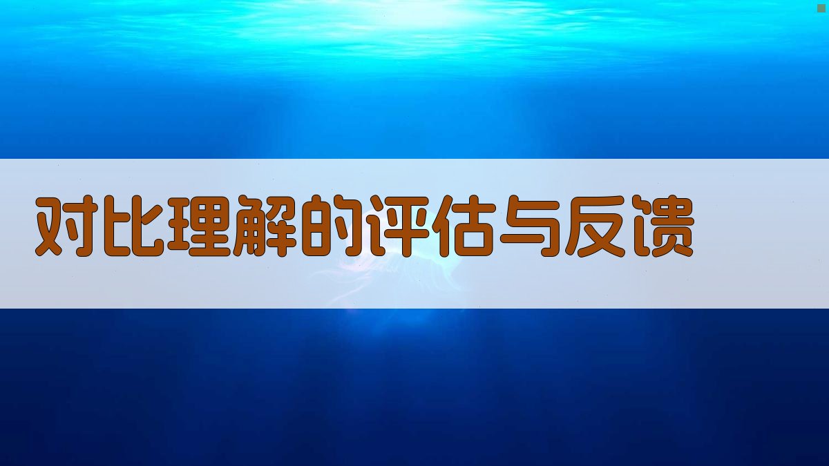 对比理解的评估与反馈 图4
