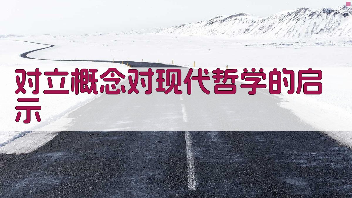 对立概念对现代哲学的启示 图3