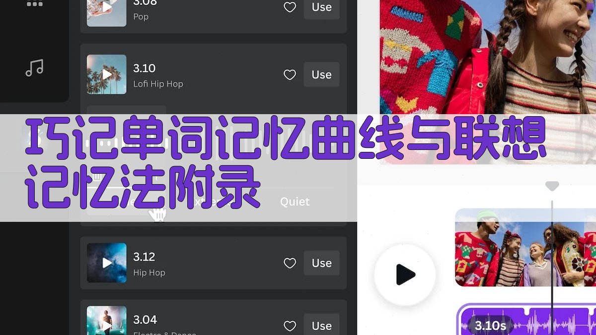 巧记单词记忆曲线与联想记忆法 · 附录 图4