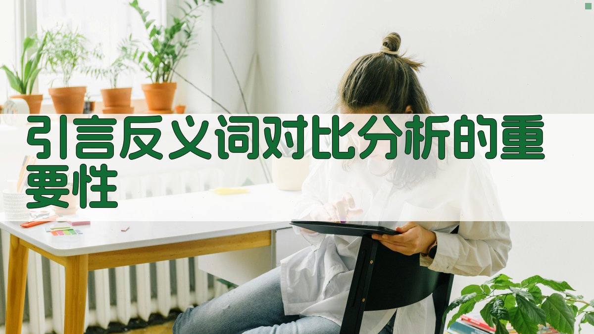 对比理解在反义词分析中的启示