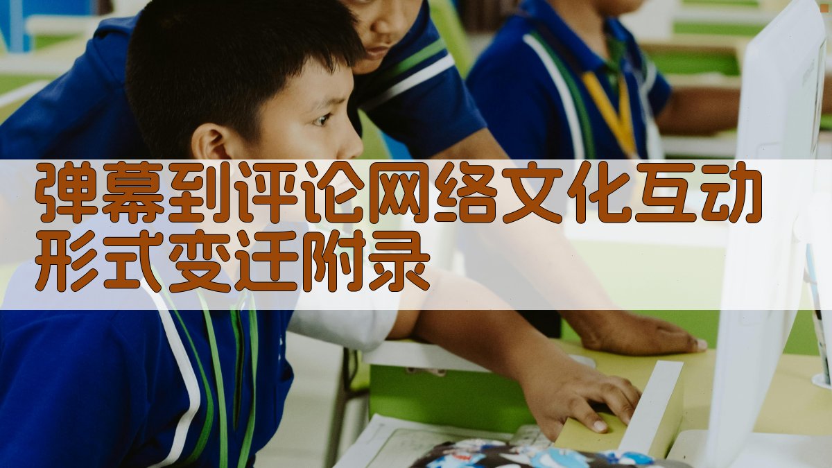 弹幕到评论网络文化互动形式变迁 · 附录 图4