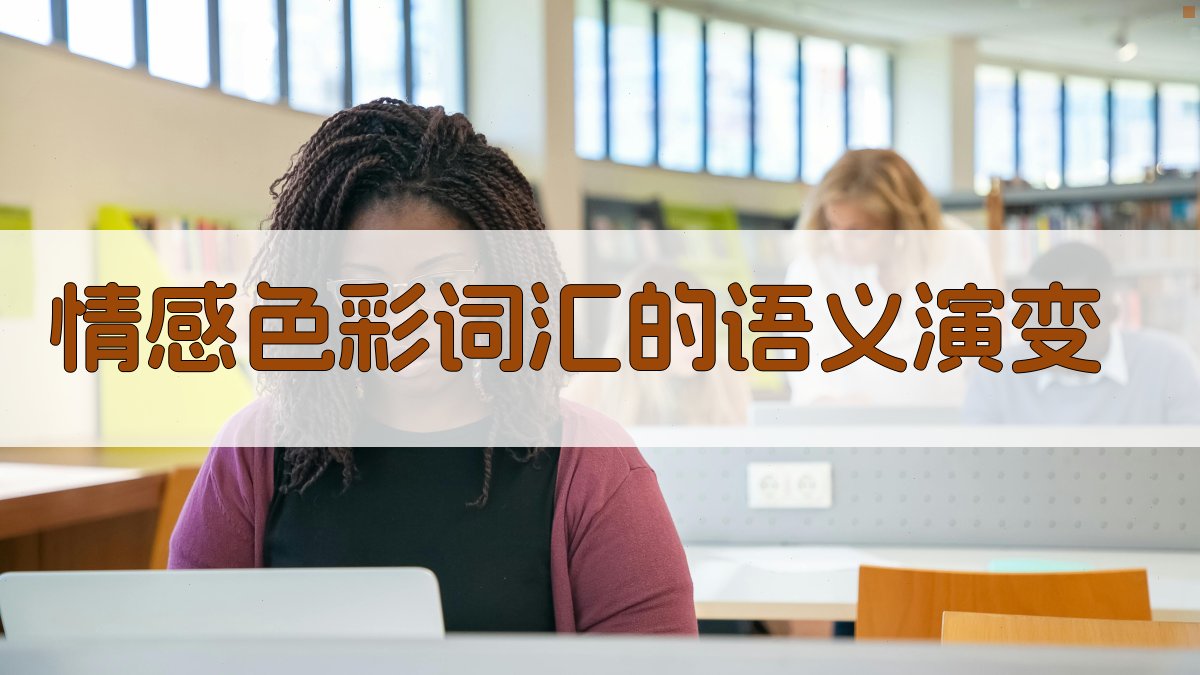 情感色彩词汇的语义演变 图4