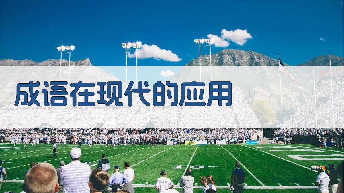 成语在现代的应用 图1