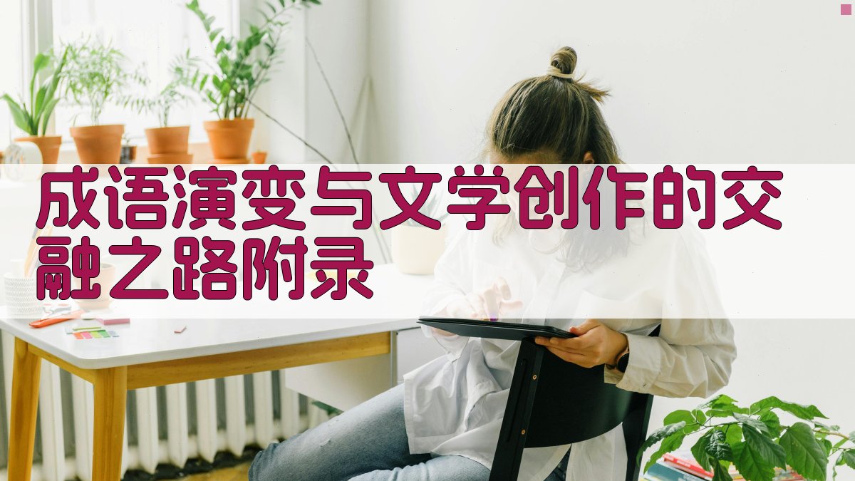 成语演变与文学创作的交融之路 · 附录 图2