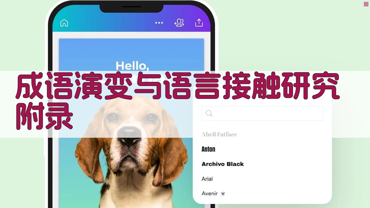 成语演变与语言接触研究 · 附录 图3