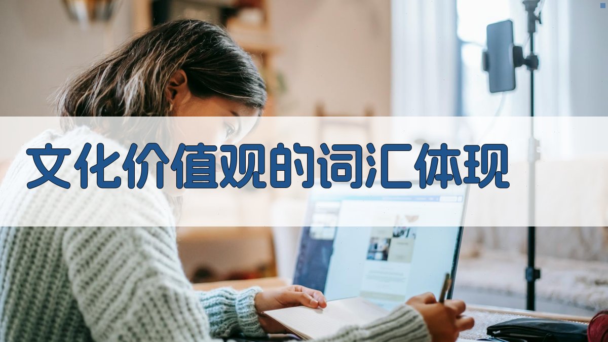 文化价值观的词汇体现 图1