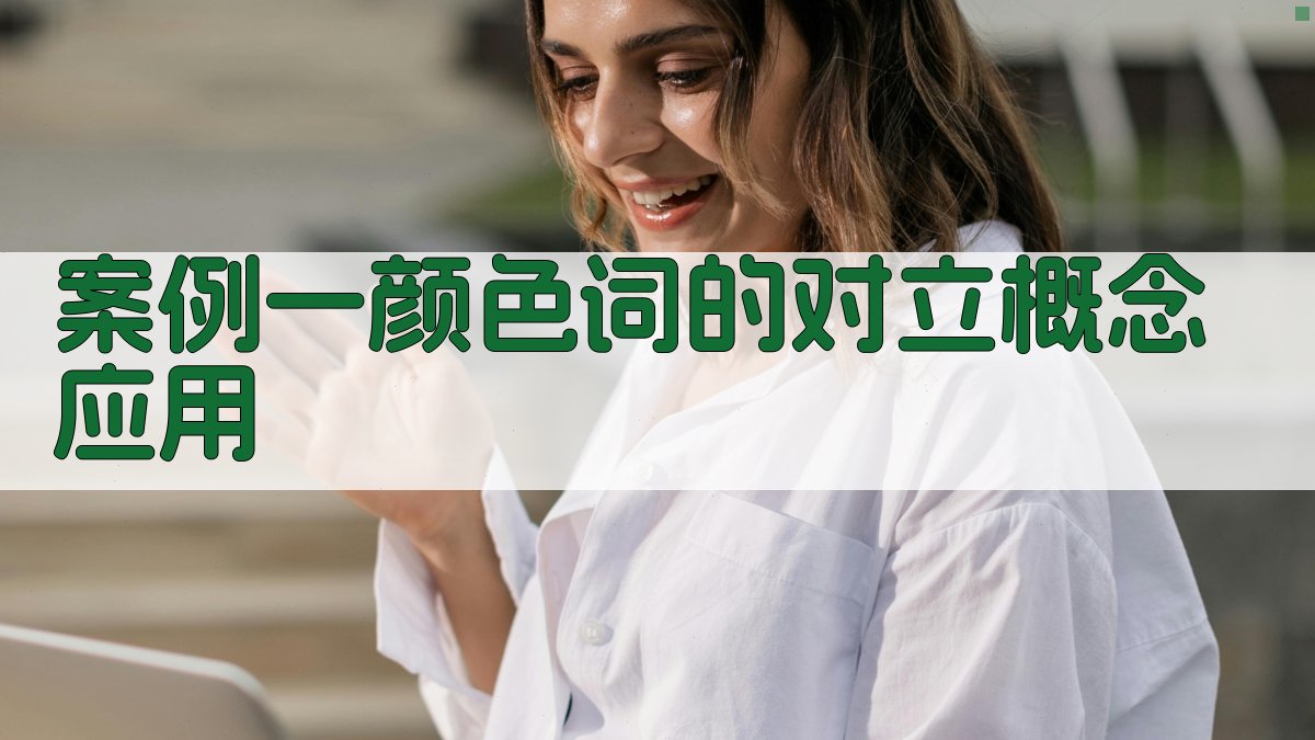 案例一颜色词的对立概念应用 图2