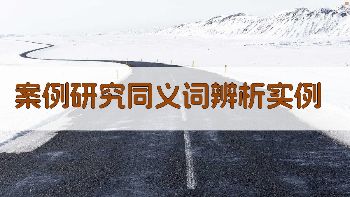 案例研究同义词辨析实例 图3