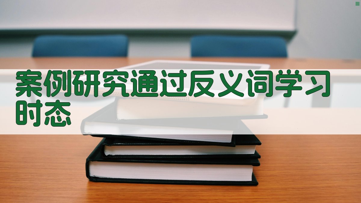 案例研究通过反义词学习时态 图3