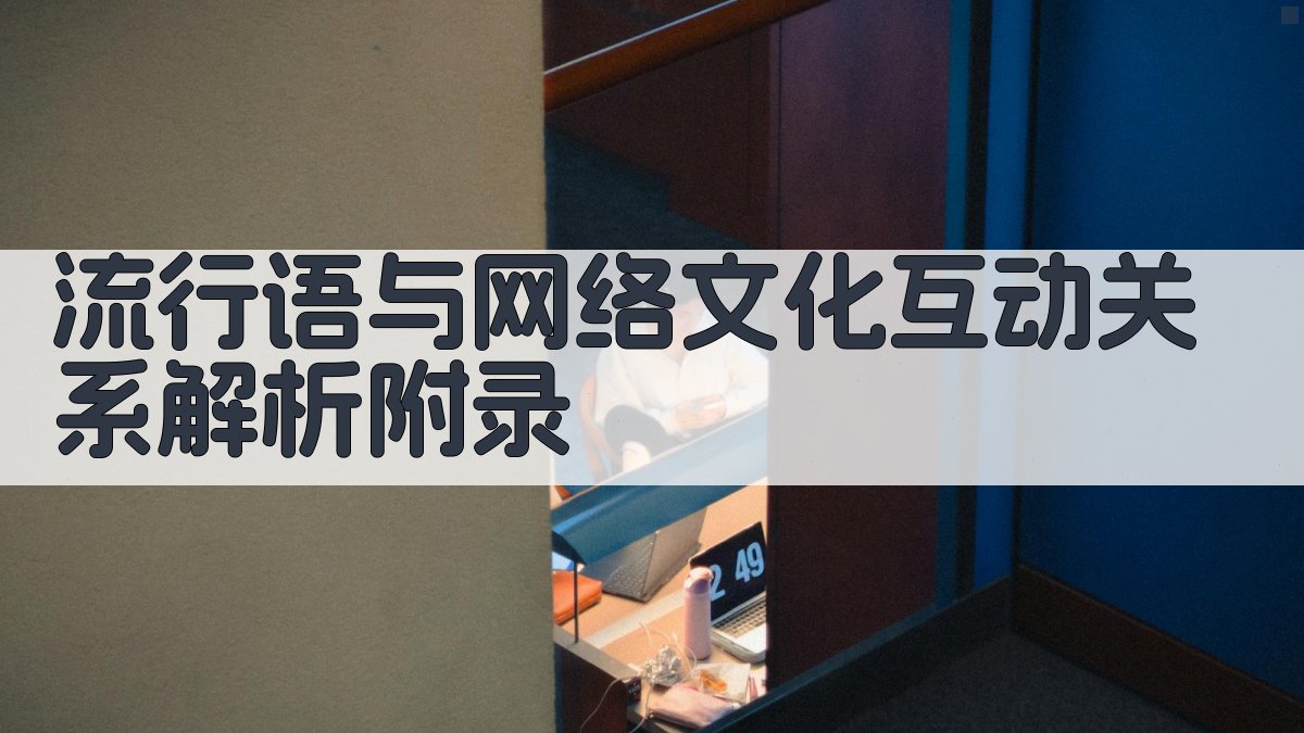 流行语与网络文化互动关系解析 · 附录 图4