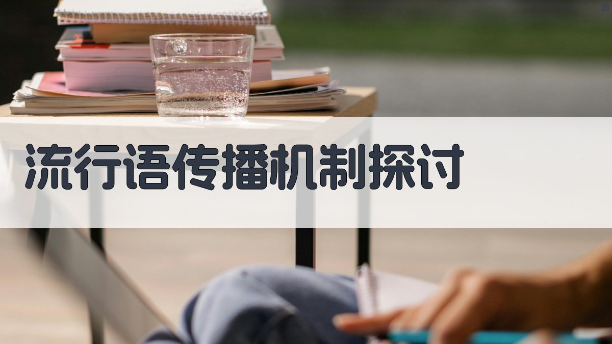 流行语传播机制探讨 图3