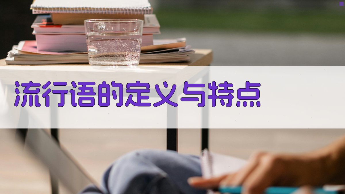 流行语的定义与特点 图1