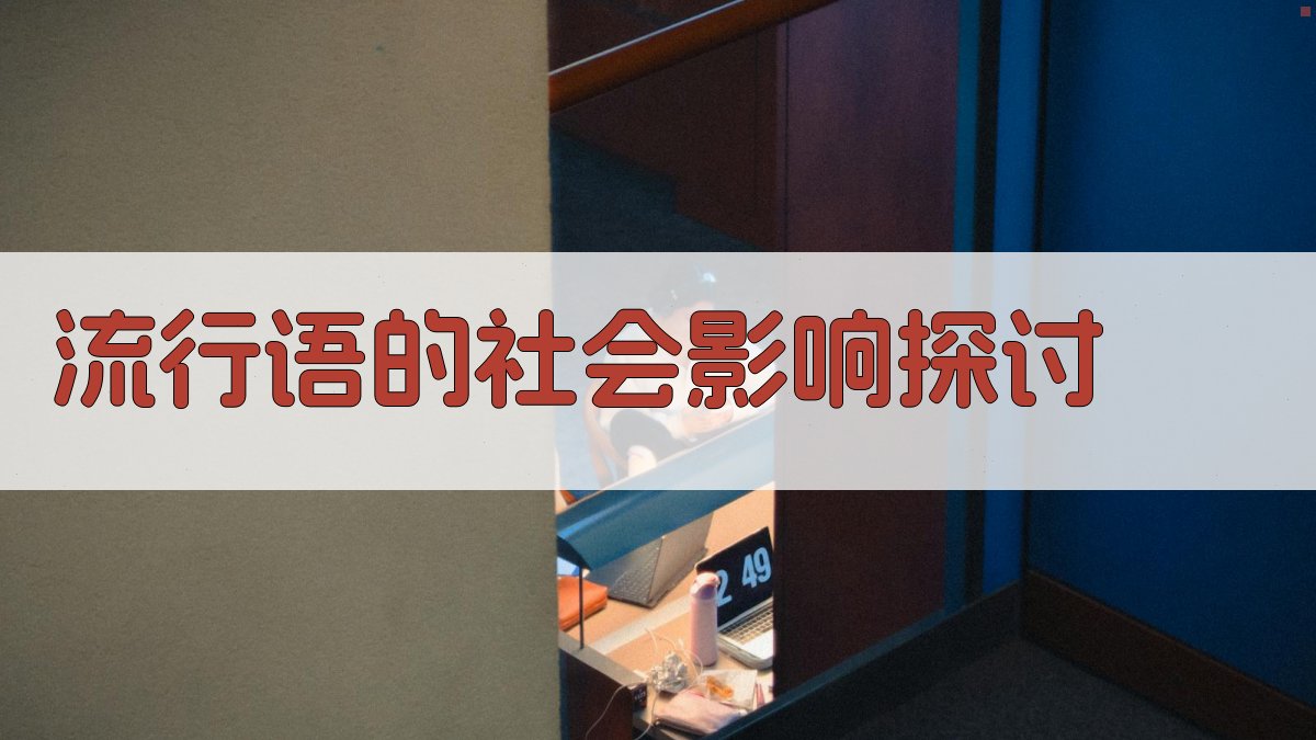 流行语的社会影响探讨 图1