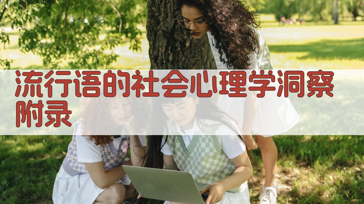 流行语的社会心理学洞察 · 附录 图1