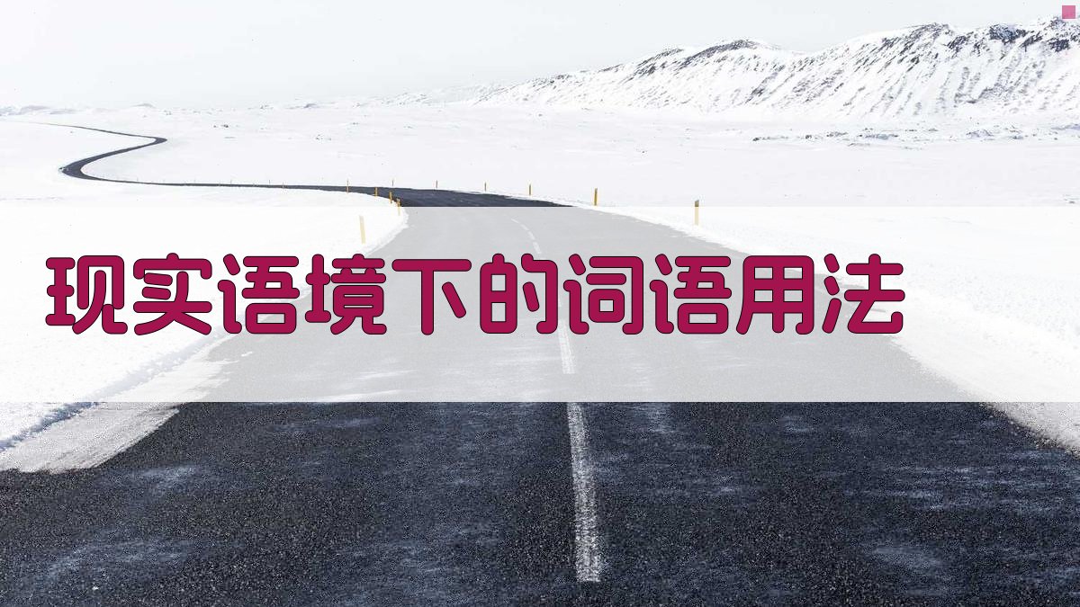 现实语境下的词语用法 图2