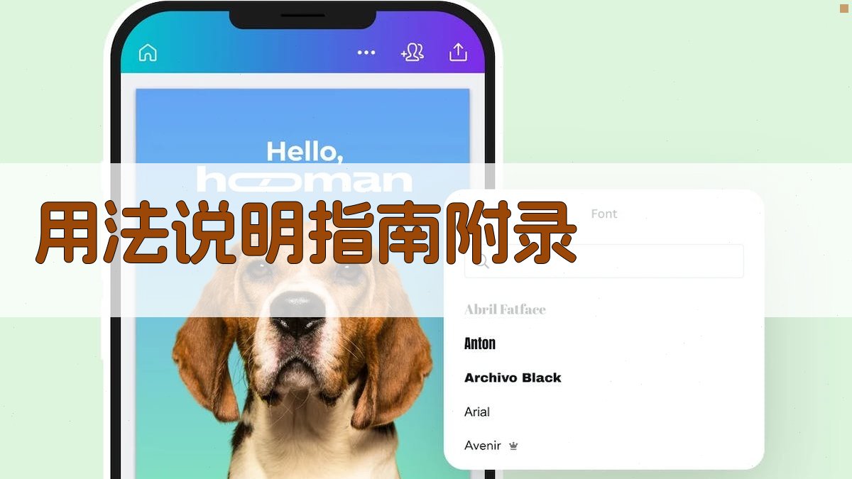 用法说明指南 · 附录 图4