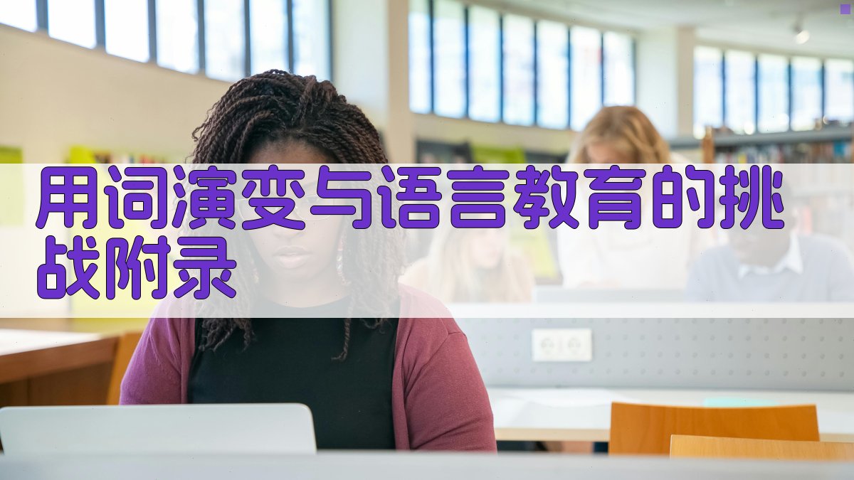 用词演变与语言教育的挑战 · 附录 图4