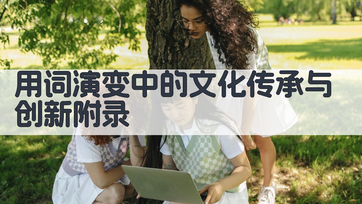用词演变中的文化传承与创新 · 附录 图1