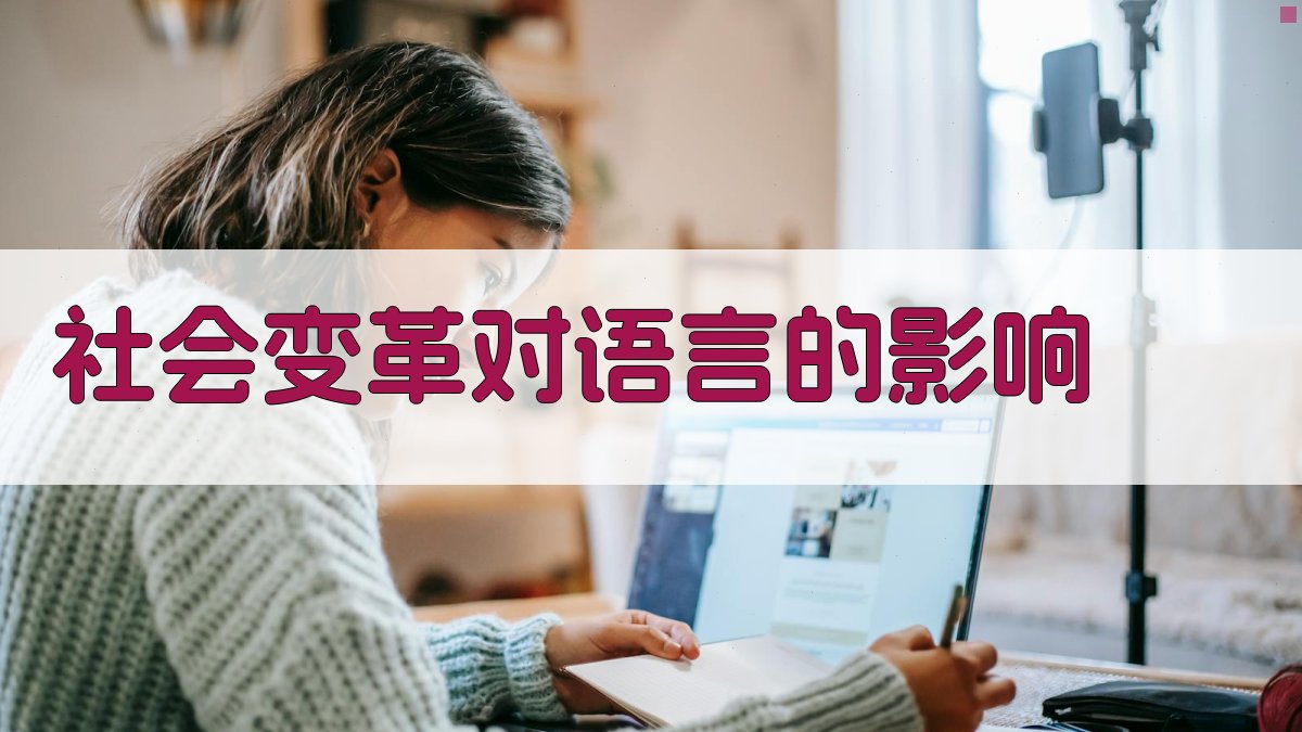 社会变革对语言的影响 图1