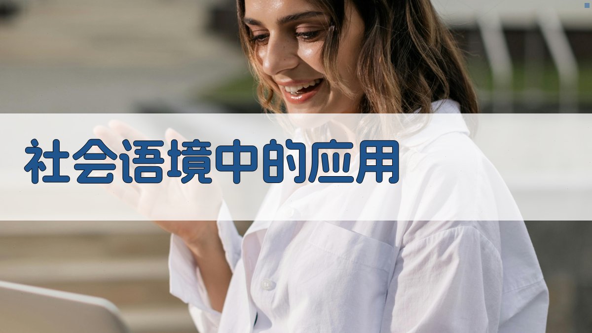 社会语境中的应用 图1