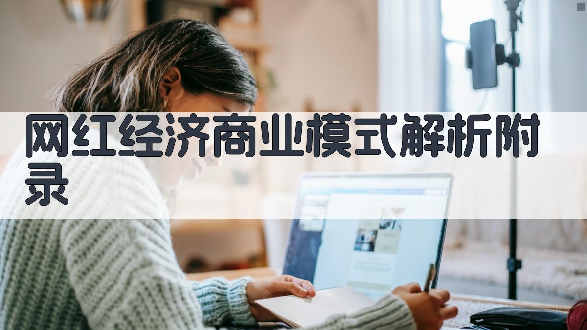 网红经济商业模式解析 · 附录 图1