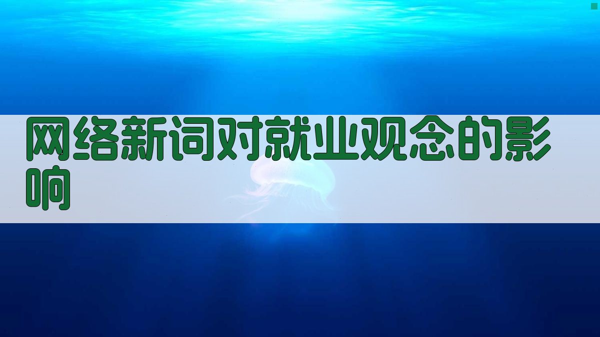 网络新词对就业观念的影响 图3