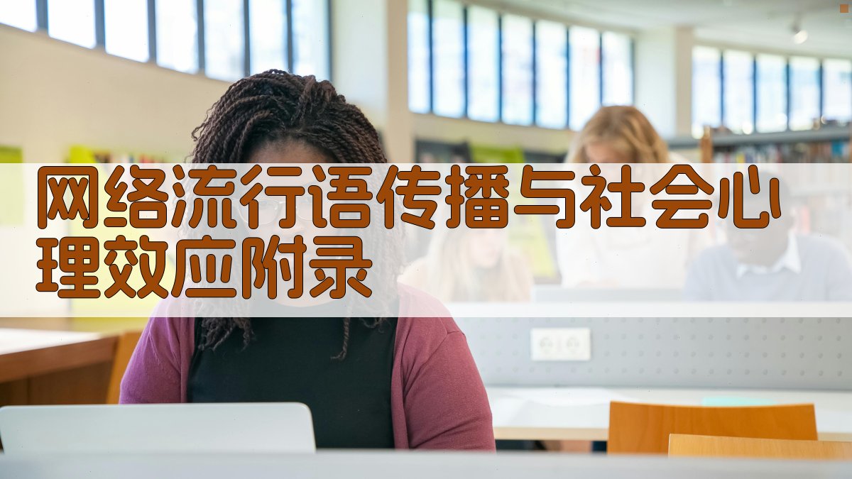 网络流行语传播与社会心理效应 · 附录 图3