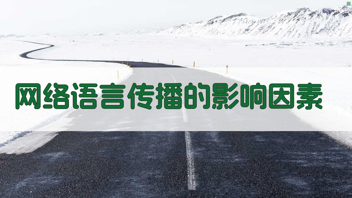 网络语言传播的影响因素 图3