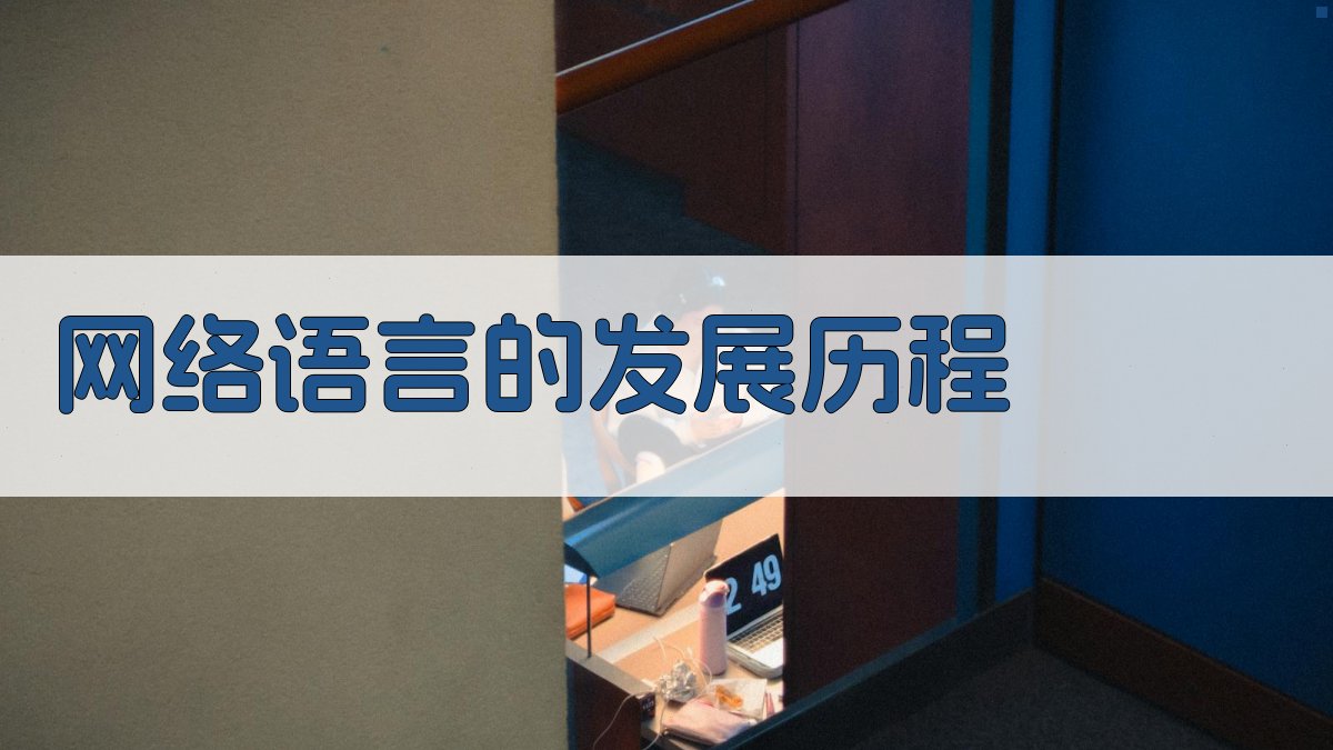 网络语言的发展历程 图1