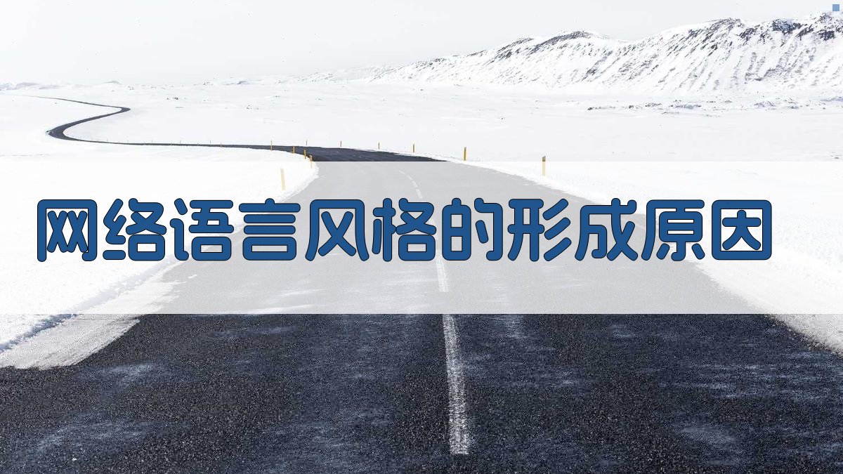网络语言风格的形成原因 图2
